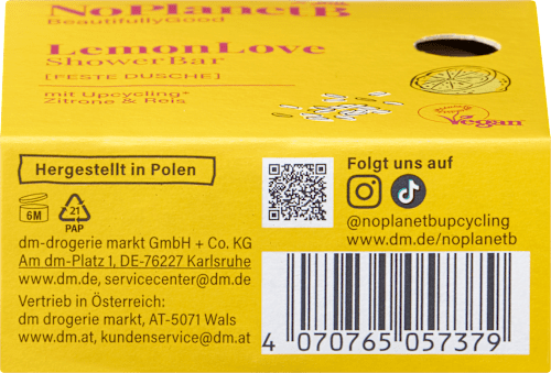 Festes Duschgel Zitrone & Reis, 80 g