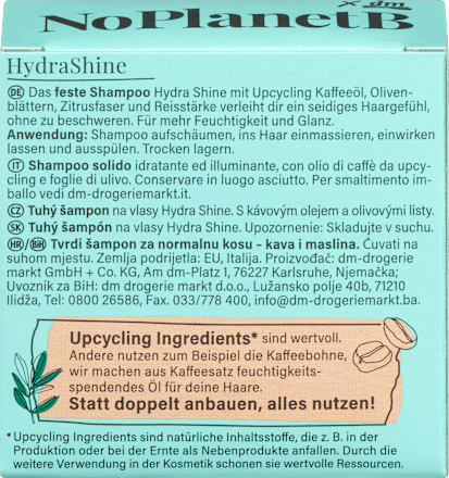 Festes Shampoo Hydra Shine, 75 g