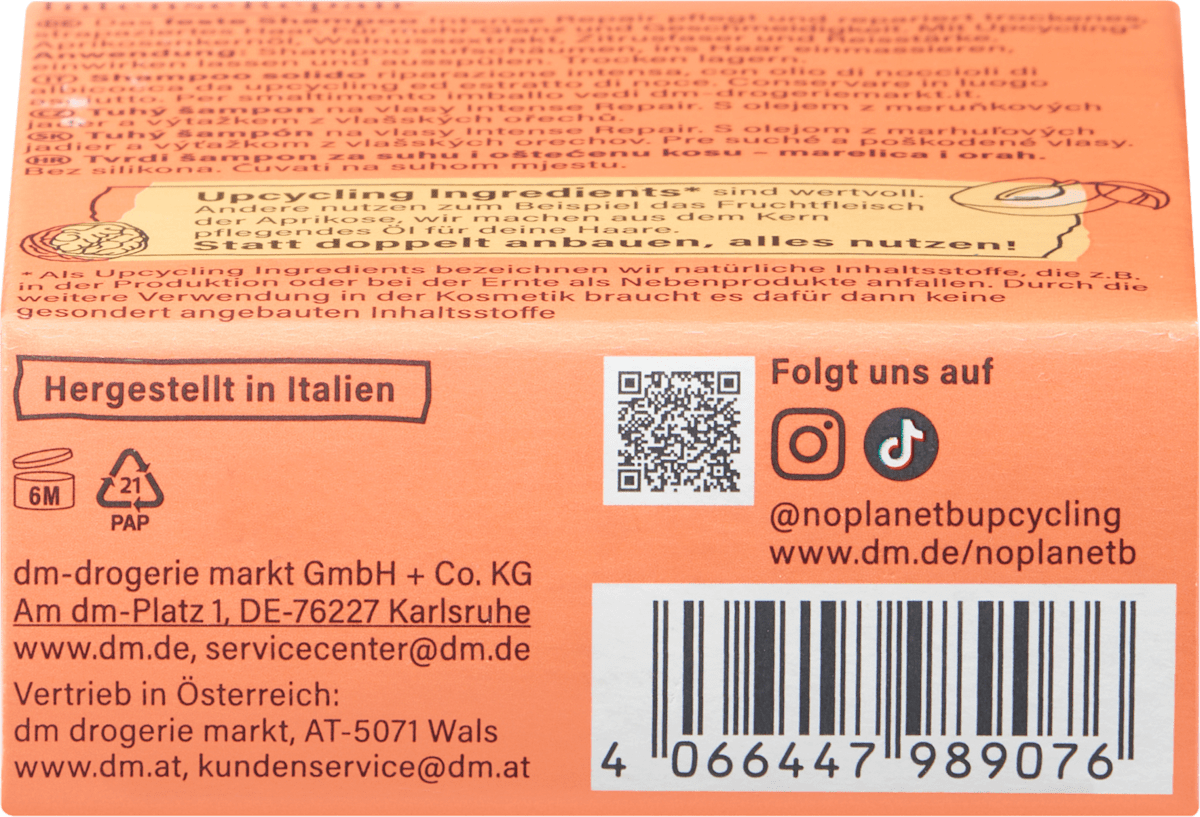 No Planet B Shampooing solide Intense Repair, 75 g