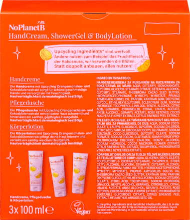 Geschenkset "Voor vreugdevolle momenten", Sinaasappel &amp; Kokosnoot 3-delig, 1 st.