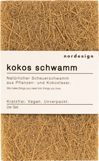 Kokos afwas spons, 2 stuks