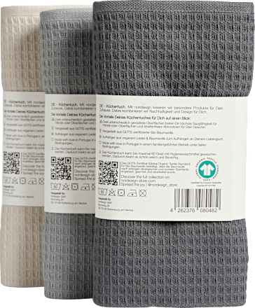 Keukenhanddoek 100% biologisch katoen, 1 stuk