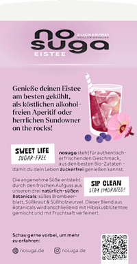 Eistee, Hibiskusblüte & Heidelbeere, 500 ml