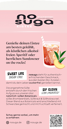 Eistee, Pfirsich & Schwarztee, 500 ml