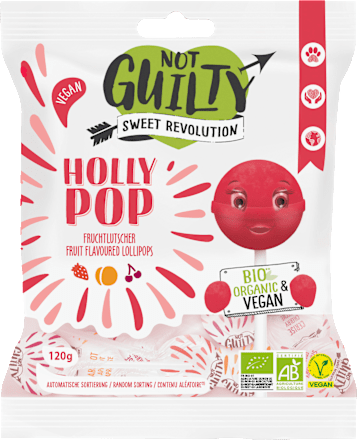 Fruchtlutscher Holly Pop, 120 g NOT GUILTY