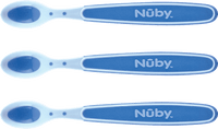 Babylepel Soft Sensitive Flex voor pap, blauw, 3 stuks