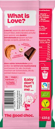 Schokolade, Roasted Hazelnut Butter, vegan, 125 g