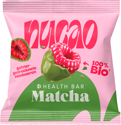 nucao Trockenfrüchte Matcha Crunchy Raspberries, 50 g