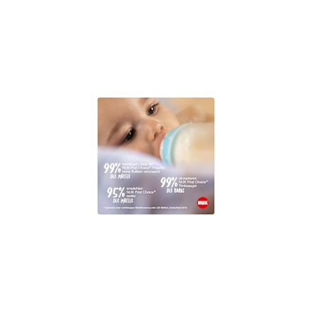Babyflasche First Choice, grau, 0-6 Monate, 150ml, 1 St NUK
