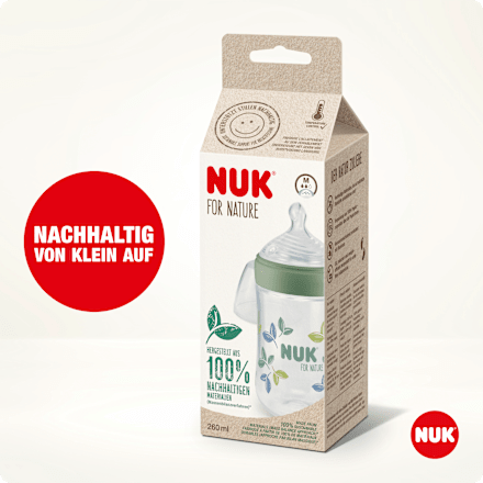Babyflasche for Nature, grün, 0-6 Monate, 260ml, 1 St NUK
