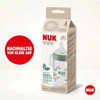 Babyflasche for Nature, grün, 0-6 Monate, 260ml, 1 St NUK