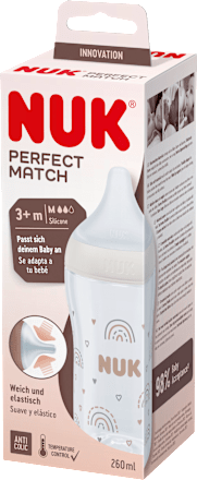 Babyflasche Perfect Match, beige, ab 3 Monaten, 260 ml, 1 St NUK