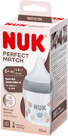 Babyfles Perfect Match, grijs, 0-6 maanden, 150 ml, 1 st