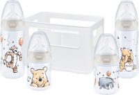 Babyflaschen Disney First Choice Tem. Control 0-6 Monate, 4tlg Starterset, 1 St NUK
