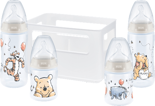 Babyflaschen Disney First Choice Tem. Control 0-6 Monate, 4tlg Starterset, 1 St NUK