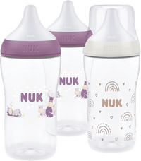 Geschenkset Babyflaschen Perfect Match lila/weiß 3tlg, 260 ml, 1 St