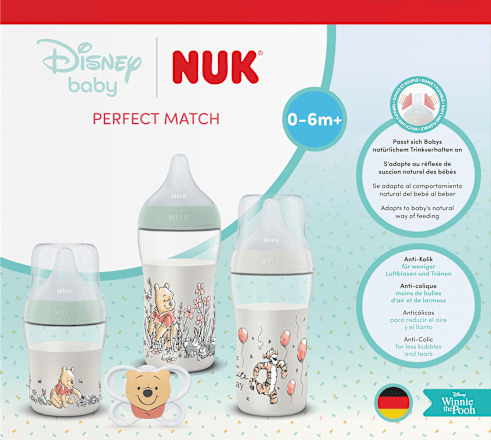 Geschenkset Babyflaschen & Schnuller Perfect Match Disney Winnie the Pooh 4tlg., 1 St