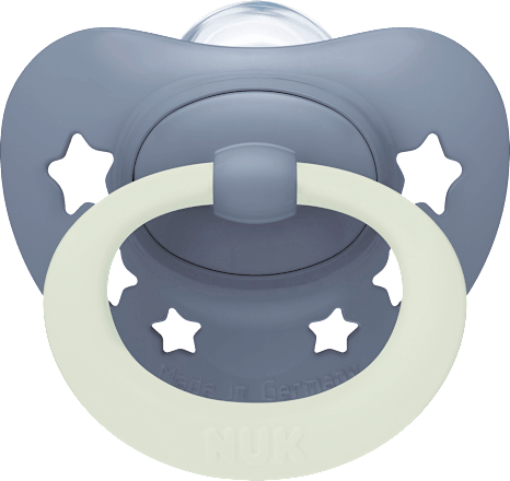 Schnuller First Choice Classic Day & Night Silikon, blau, 0-6 Monate, 1 St