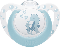 Schnuller First Choice Silikon, blau/creme, 0-6 Monate, 1 St
