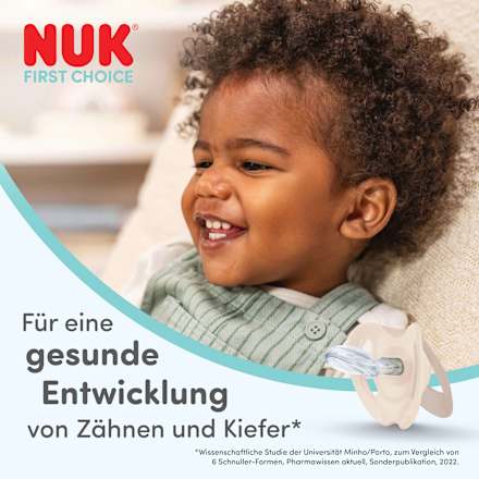 Schnuller First Choice Silikon, grün/blau, 18-36 Monate, 2 St