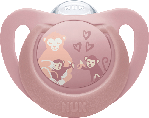 Schnuller First Choice Silikon, rose/lila, 6-18 Monate, 2 St