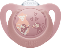 Schnuller First Choice Silikon, rose/lila, 6-18 Monate, 2 St