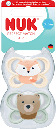 Schnuller Perfect Match Air Silikon, creme/mint, 0-6 Monate, 1 St
