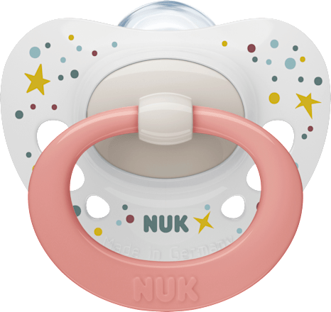 Schnuller Signature Silikon, rosa, 0-6 Monate, 2 St NUK