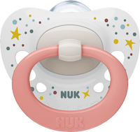 Schnuller Signature Silikon, rosa, 0-6 Monate, 2 St NUK
