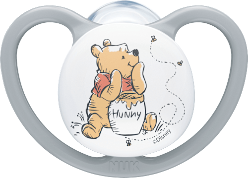 Schnuller Space Disney Silikon, grau/weiß, Gr.1, 0-6 Monate, 2 St NUK