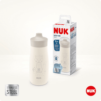 Kinderdrinkfles van roestvrij staal Mini-Me beige, 300 ml, 1 stuk