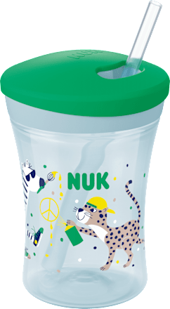 Drinkrietje beker Evolution Action Cup groen, 230 ml, 1 st.