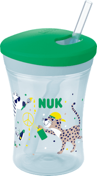 Drinkrietje beker Evolution Action Cup groen, 230 ml, 1 st.