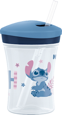 NUK Trinkhalmbecher First Choice Disney blau, ab 8. Monat, 230 ml, 1 St