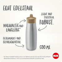 Drinkrietje fles roestvrij staal Mini-Me mint, 500ml, 1 st.