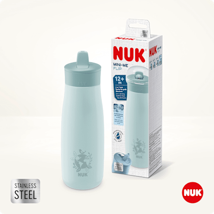 Drinkrietje fles roestvrij staal Mini-Me mint, 500ml, 1 st.