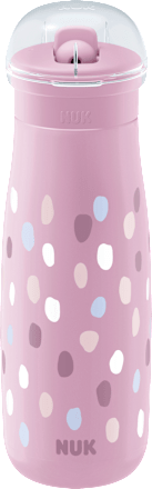 Mini-Me drinkrietje fles paars, 450ml, 1 stuk