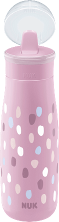 Mini-Me drinkrietje fles paars, 450ml, 1 stuk