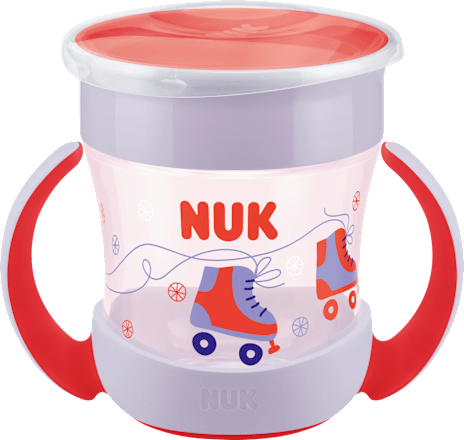 Trinklernbecher Evolution Mini Magic Cup rot/lila, 160 ml, 1 St NUK
