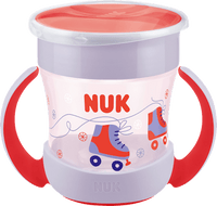 Trinklernbecher Evolution Mini Magic Cup rot/lila, 160 ml, 1 St NUK