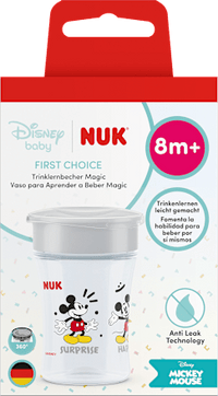 NUK Trinklernbecher First Choice Magic Disney grau, ab 8. Monat, 230 ml, 1 St