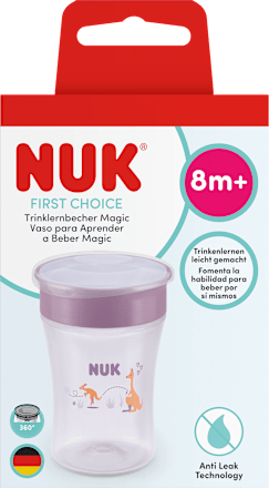 NUK Trinklernbecher First Choice Magic lila, ab 8. Monat, 230 ml, 1 St