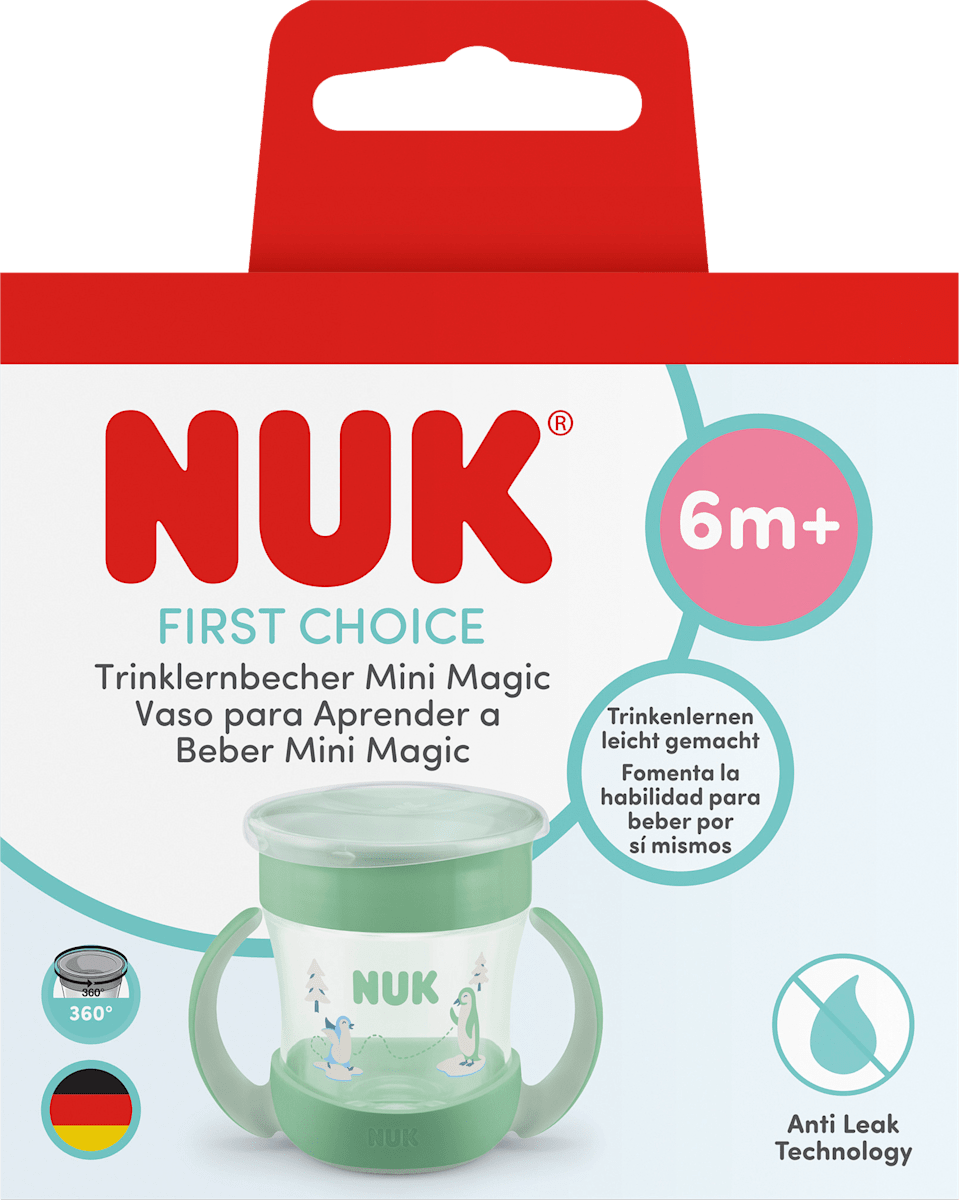 NUK Trinklernbecher First Choice Mini Magic grün, ab 6. Monat, 160 ml, 1 St