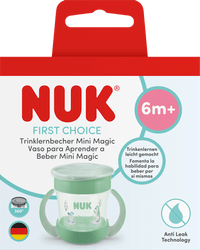 NUK Trinklernbecher First Choice Mini Magic grün, ab 6. Monat, 160 ml, 1 St