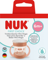 NUK Trinklernbecher First Choice Mini Magic orange, ab 6. Monat, 160 ml, 1 St