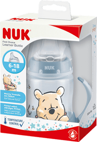 Trinklernflasche First Choice Disney Temperature Control , anthrazit, 6-18 Monate, 150ml, 1 St NUK
