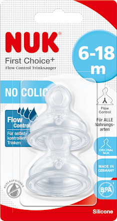Trinksauger First Choice+ Silikon 6-18 Monate, 2 St NUK