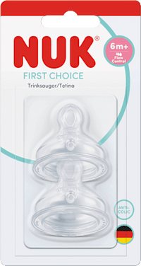 Trinksauger First Choice Silikon Flow Control, ab 6 Monate, 2 St