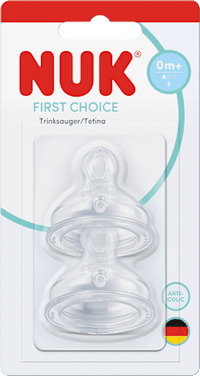 Trinksauger First Choice Silikon Gr. S, von Geburt an, 2 St