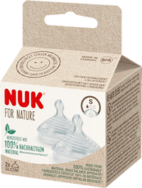 Trinksauger For Nature Silikon Gr. S, ab 6 Monaten, 2 St NUK